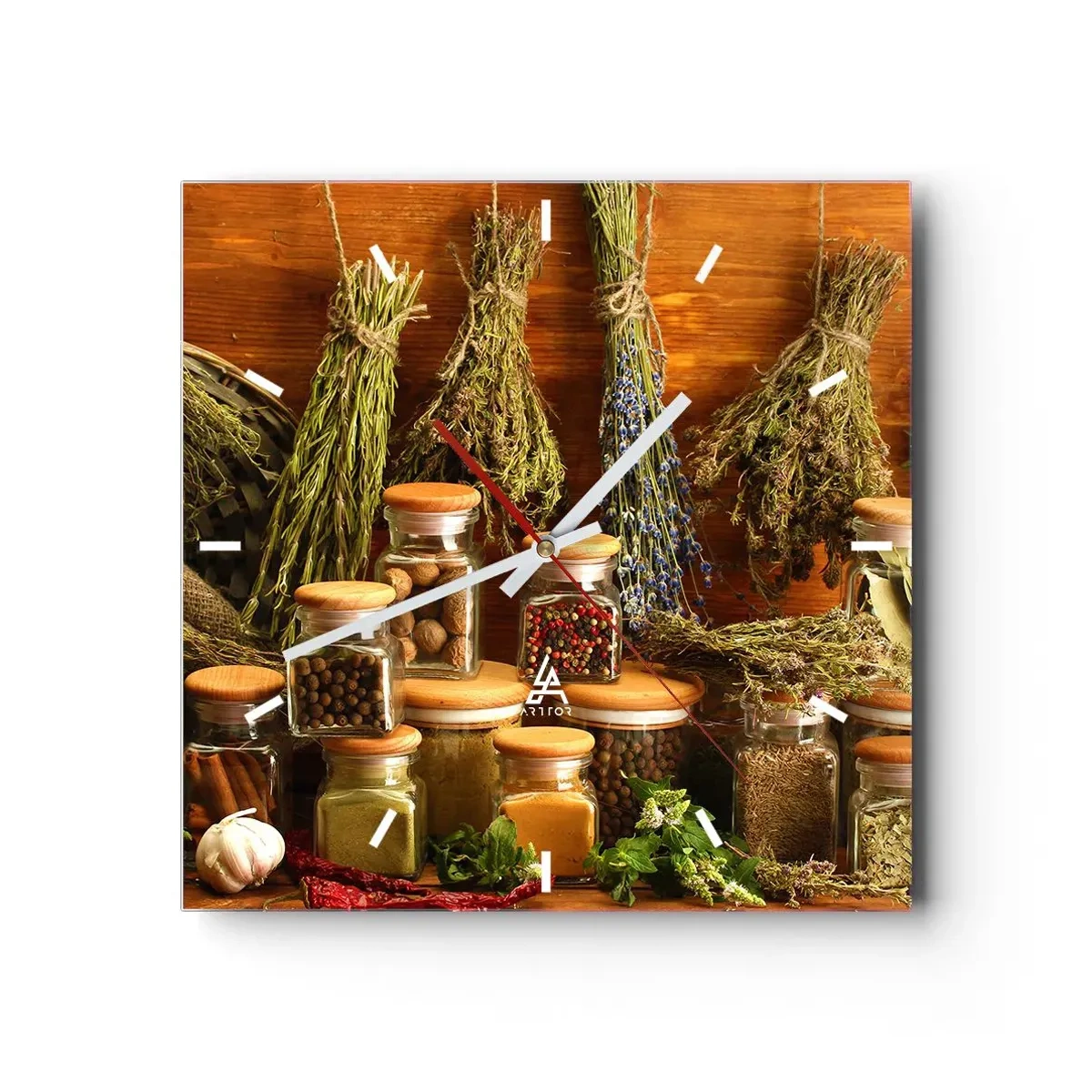 Zegar ścienny - Kuchenne czary - 40x40 cm