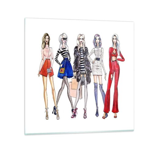 Obraz na szkle - Every week Fashion Week - 30x30 cm