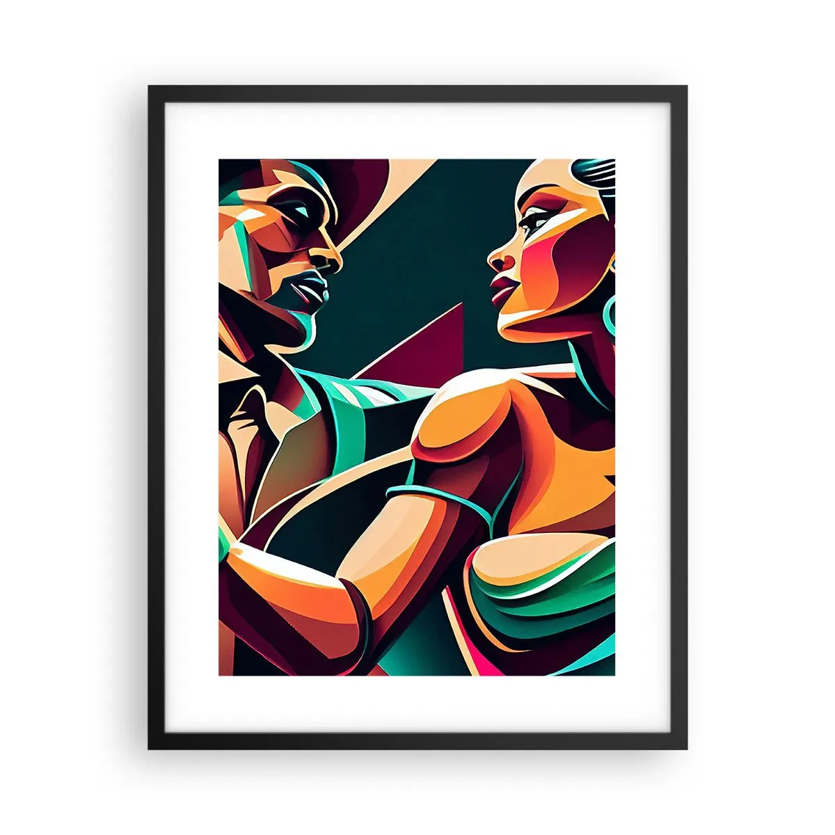Plakat w czarnej ramie - W rytmie serca - 40x50 cm
