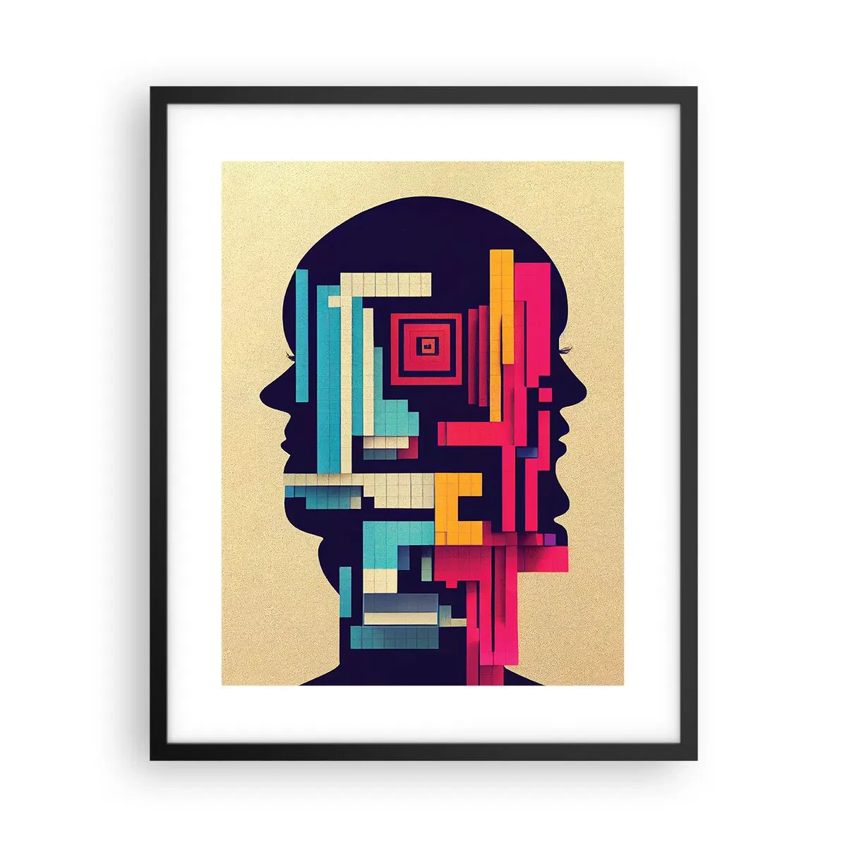 Plakat w czarnej ramie - Nowe więzi - 40x50 cm