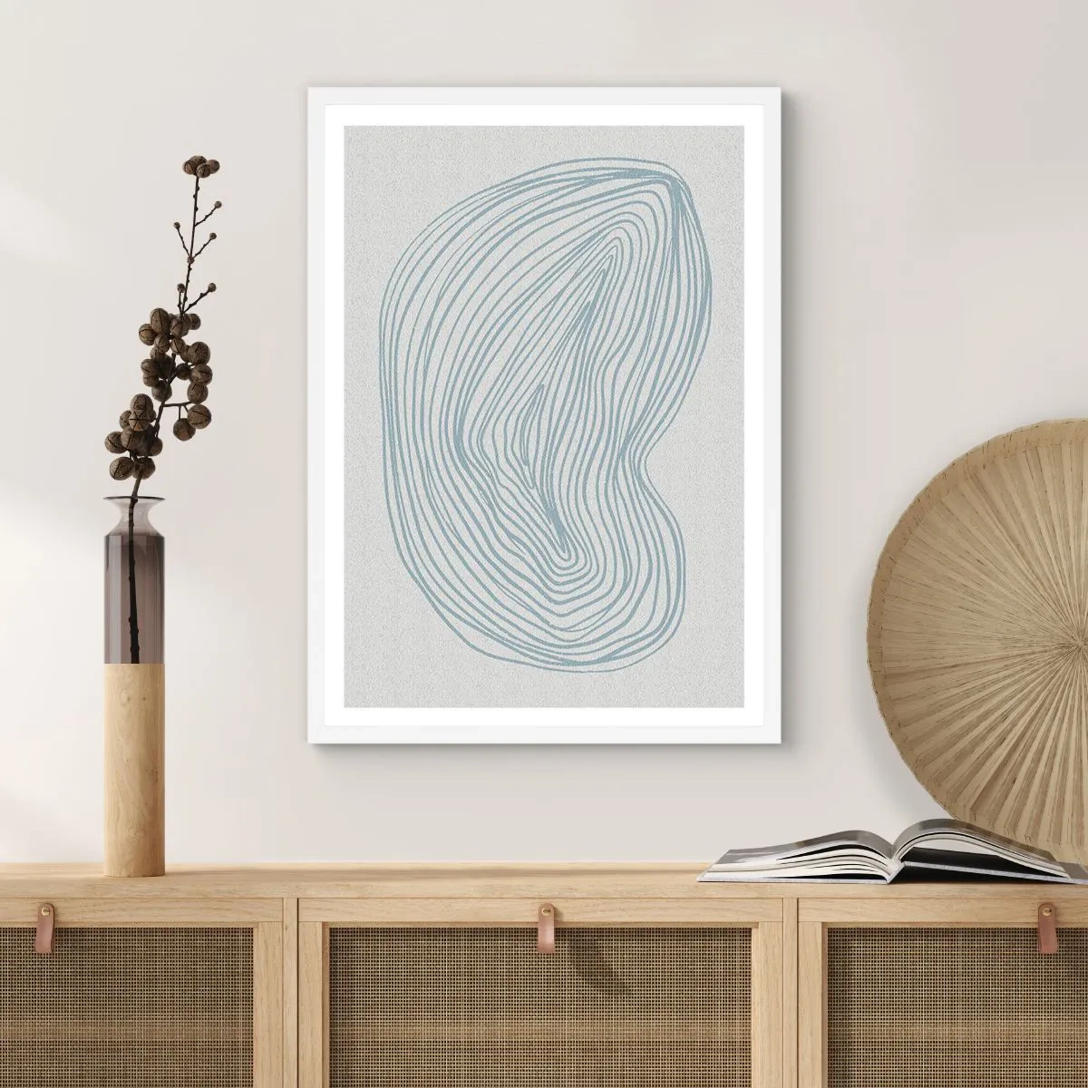 Plakat w białej ramie - Uśmiech kropli - 30x40 cm