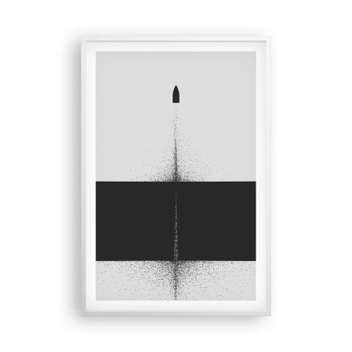 Plakat w białej ramie - Prosto do celu - 61x91 cm