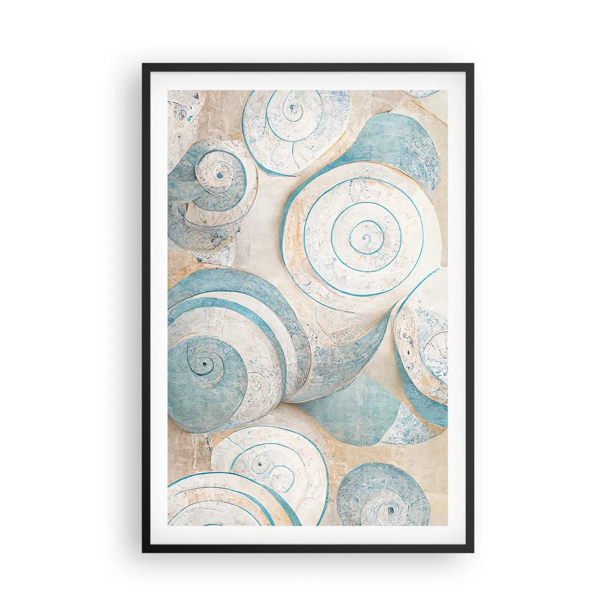 Plakat w czarnej ramie - Co kryje muszla? - 61x91 cm