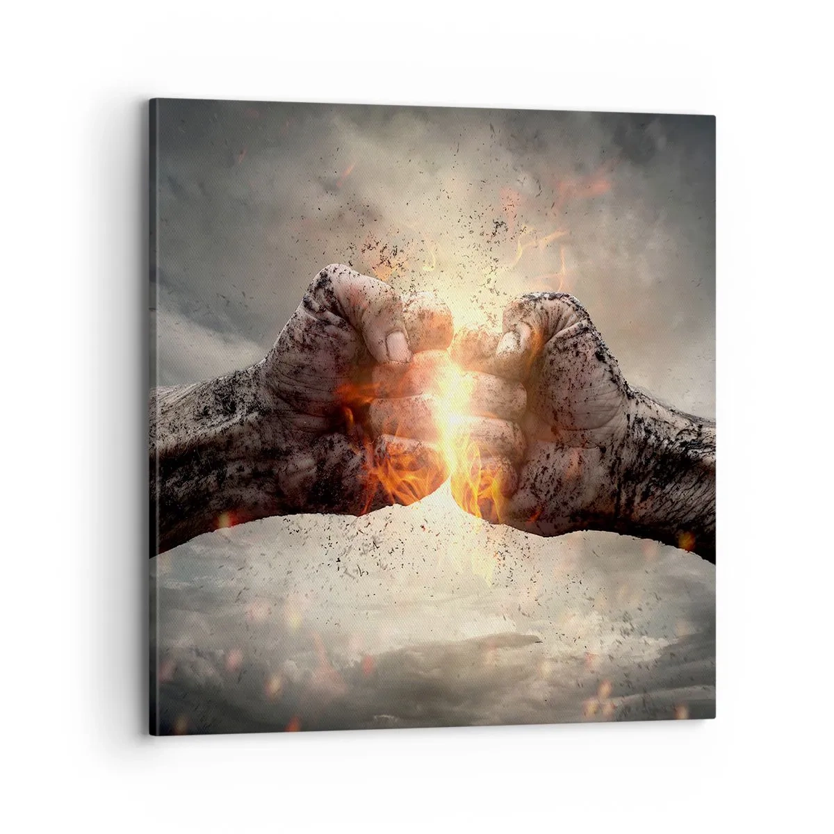 Obraz na płótnie - Stań do walki - 70x70 cm