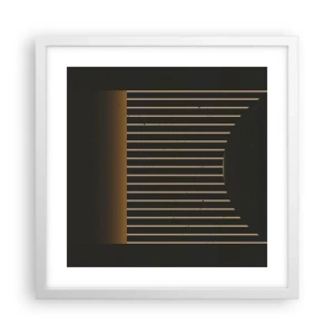 Plakat w białej ramie - Zbadać ciemność - 40x40 cm