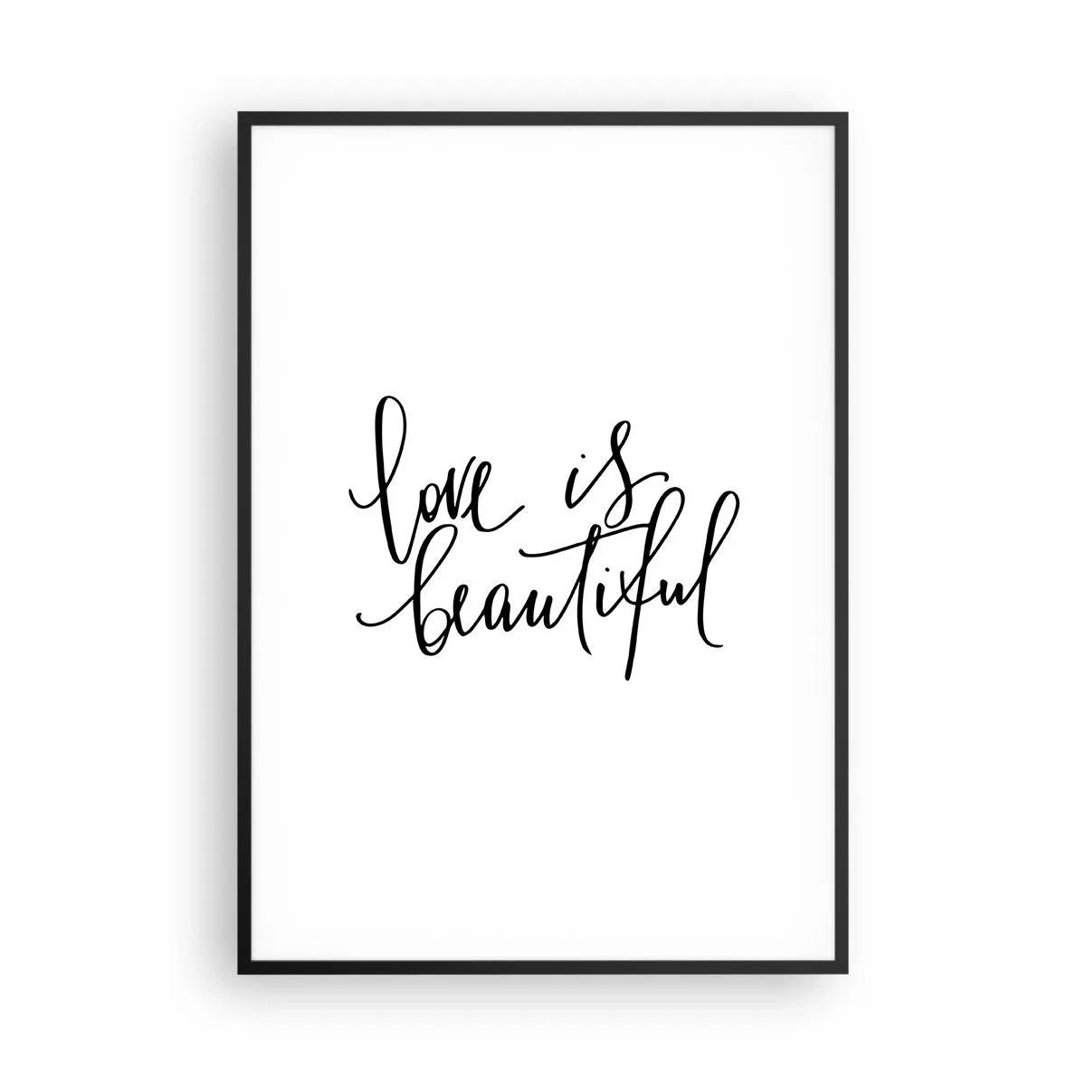 Plakat w czarnej ramie - Czytaj i powtarzaj - 70x100 cm