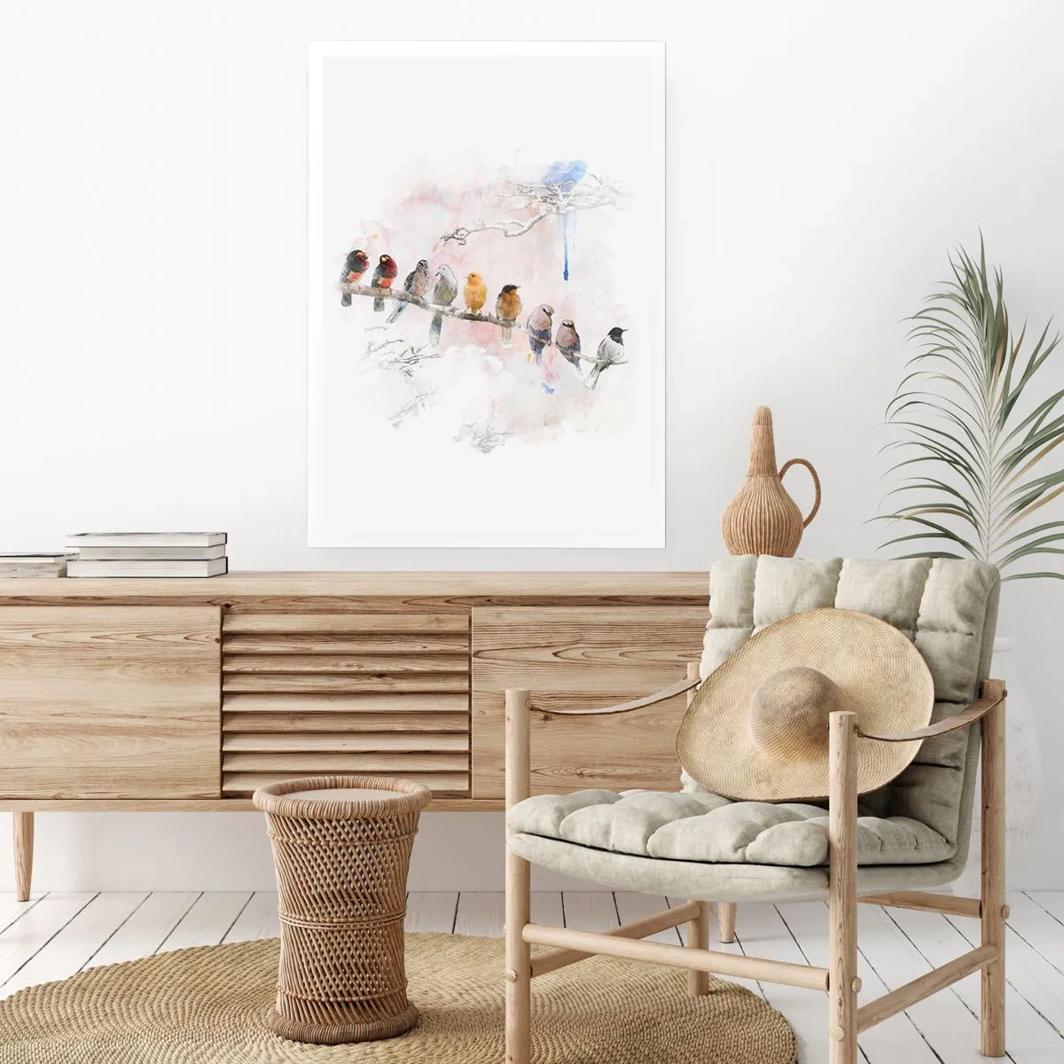 Plakat - Skrzydlate spotkanie - 30x40 cm