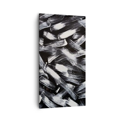 Obraz na płótnie - Abstrakcja w duchu industrialnym - 55x100 cm