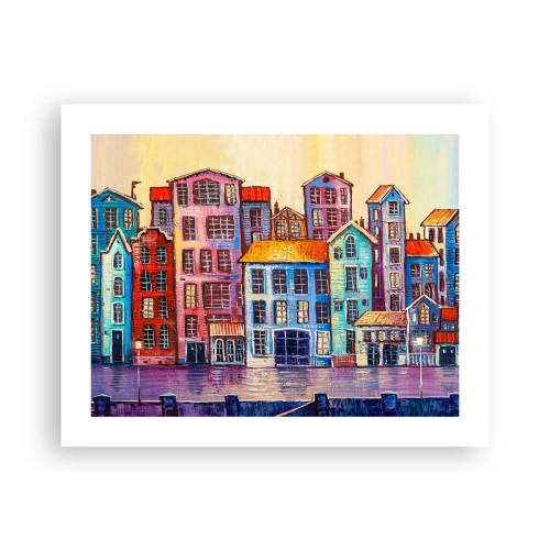 Plakat - Miasto jak z bajki - 50x40 cm