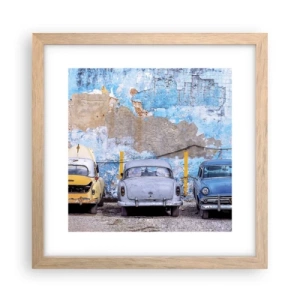 Plakat w ramie jasny dąb - Spotkanie weteranów - 30x30 cm