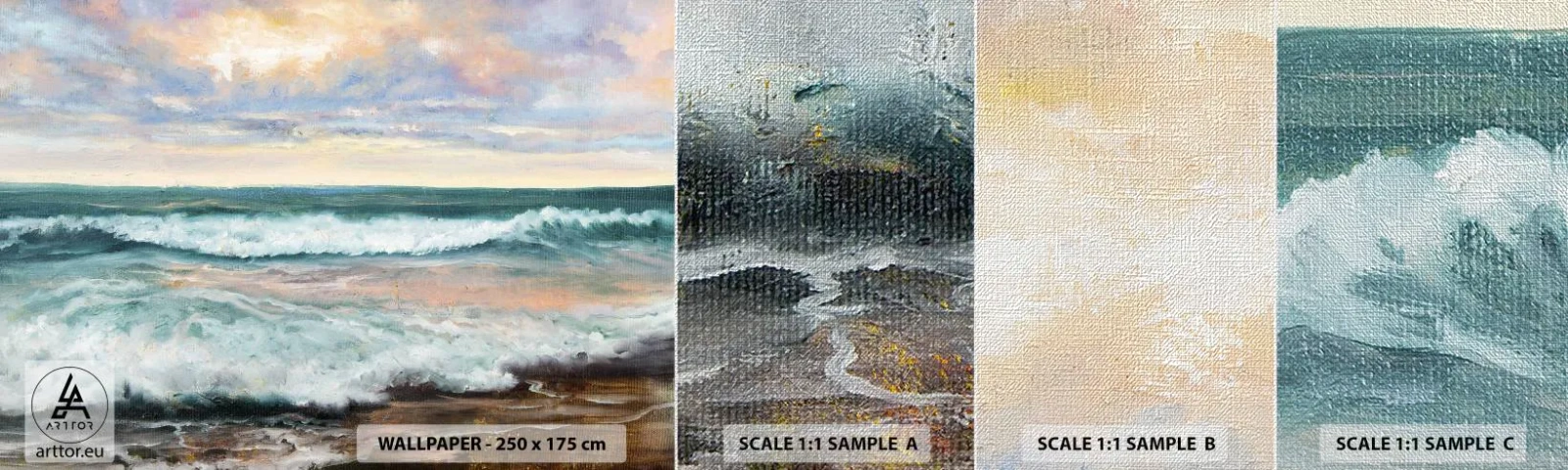 Fototapeta Próbka Premium Canvas - Tutaj wygładzisz duszę - Pejzaż, Morze, Nadmorski - 100x30 cm