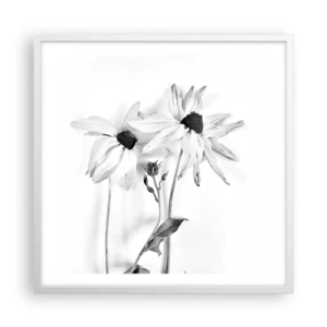 Plakat w białej ramie - Nikt nie chce być sam - 60x60 cm