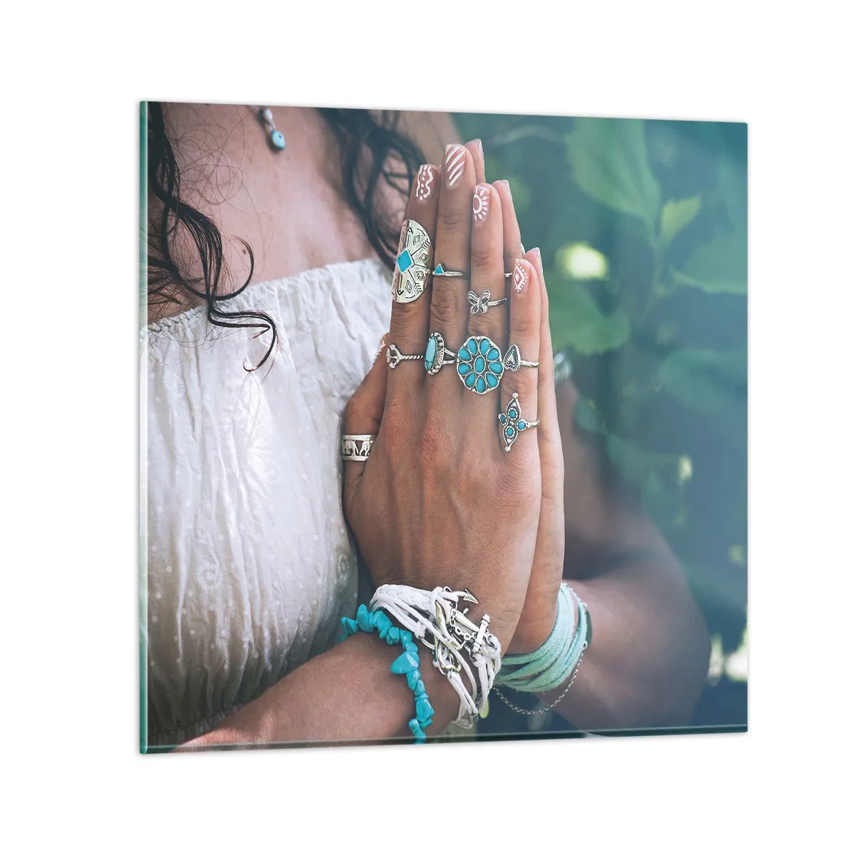 Obraz na szkle - Witaj w centrum bytu - 60x60 cm