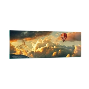 Obraz na szkle - Lecę, bo chcę - 90x30 cm