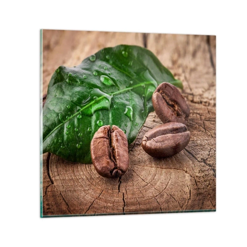 Obraz na szkle - Najprawdziwsza i czarna - 40x40 cm