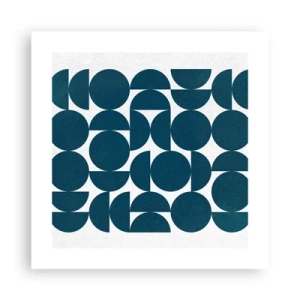 Plakat - Koła i półkola - 40x40 cm