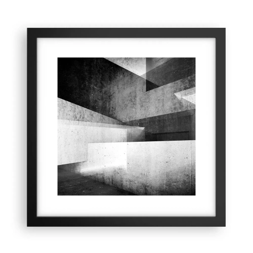 Plakat w czarnej ramie - Struktura przestrzeni - 30x30 cm