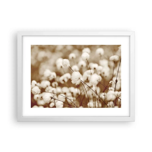 Plakat w białej ramie - Puszysty łan - 40x30 cm