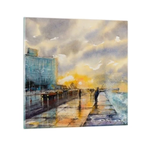 Obraz na szkle - Życie na brzegu - 60x60 cm