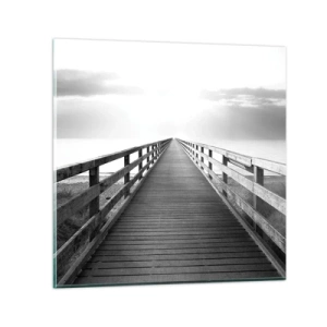Obraz na szkle - W siną dal… - 60x60 cm