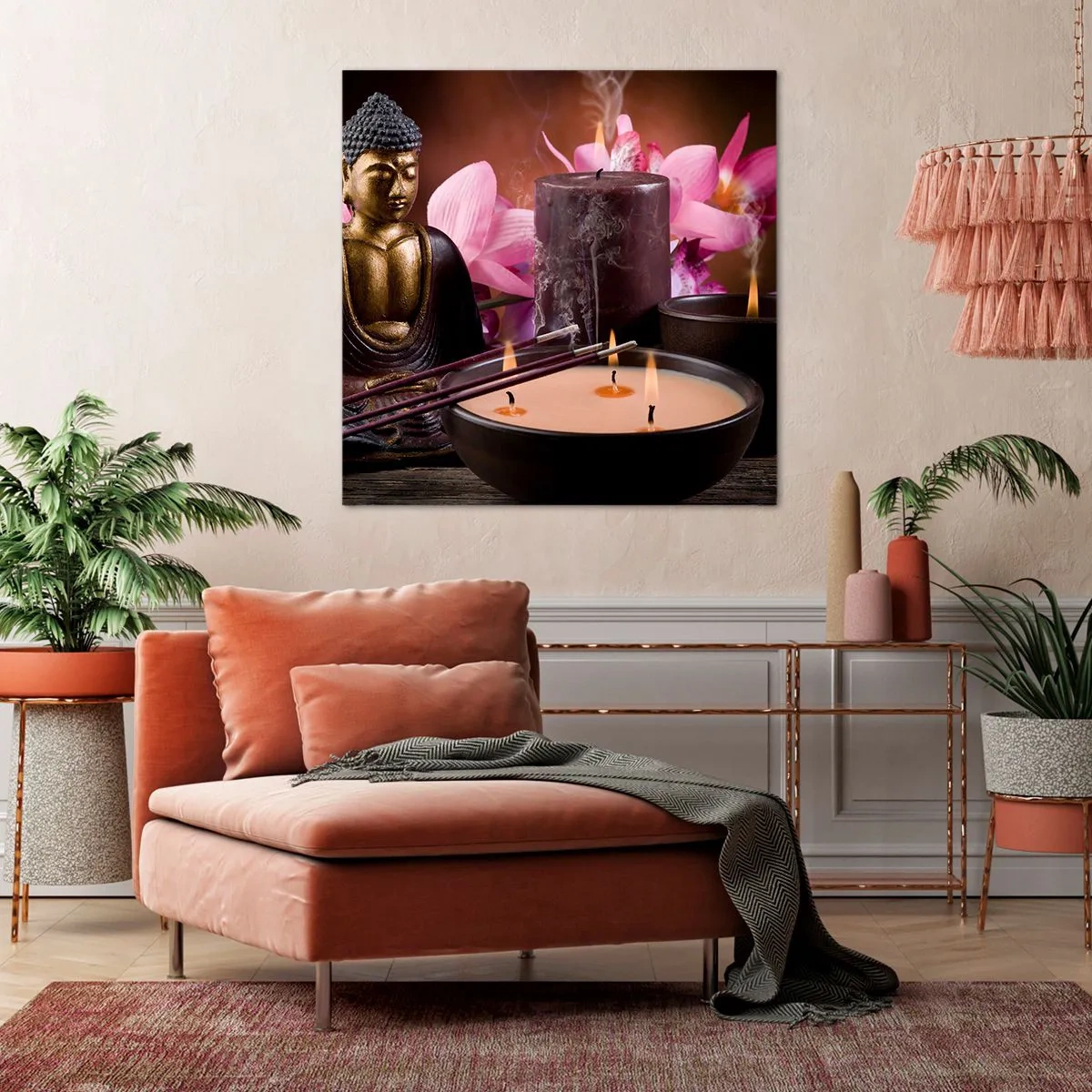 Obraz na płótnie - Oczyścić umysł, uspokoić ciało - 70x70 cm