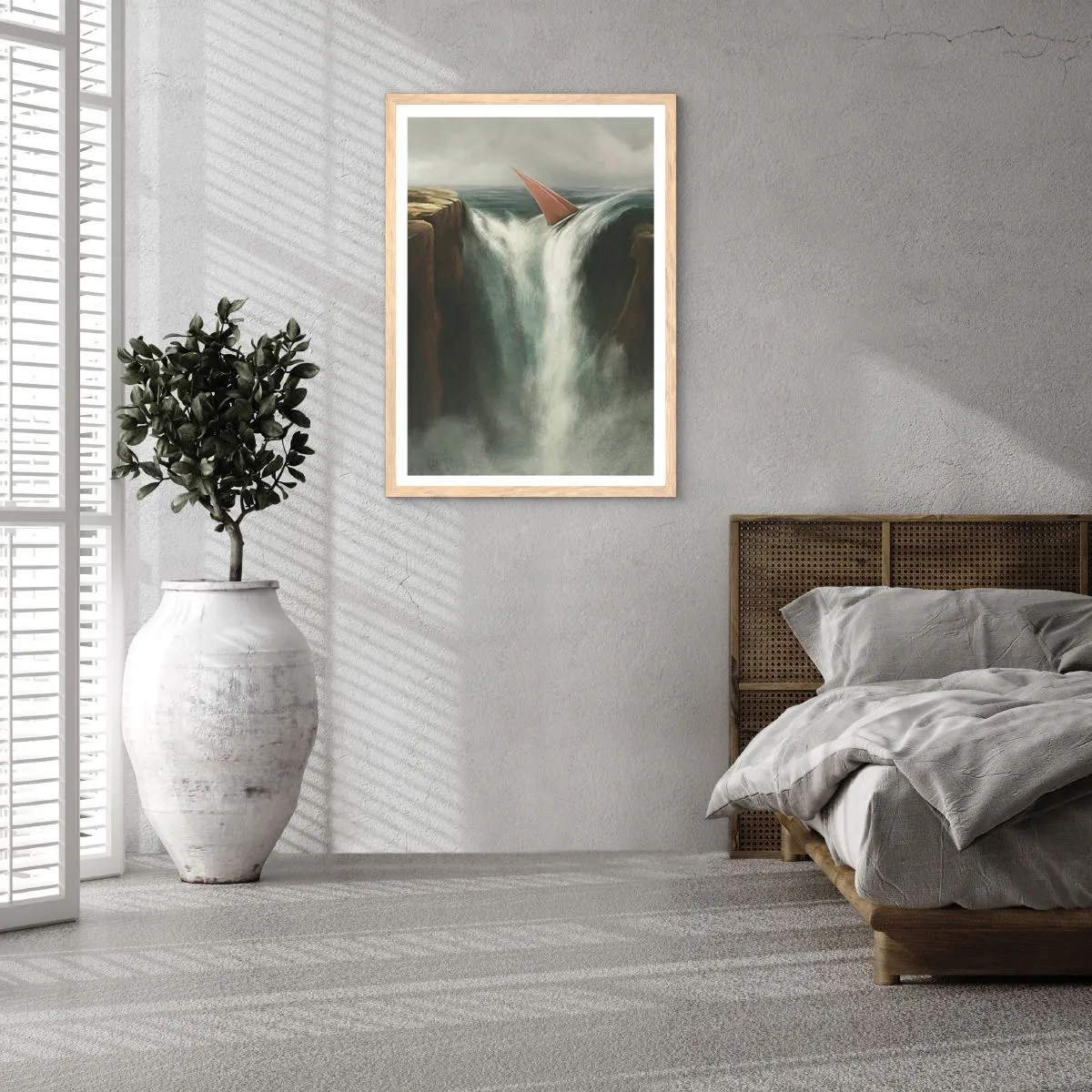 Plakat w ramie jasny dąb - Życiowa przestroga - 61x91 cm