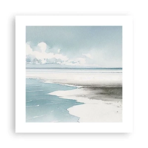Plakat - Łagodny przypływ - 40x40 cm
