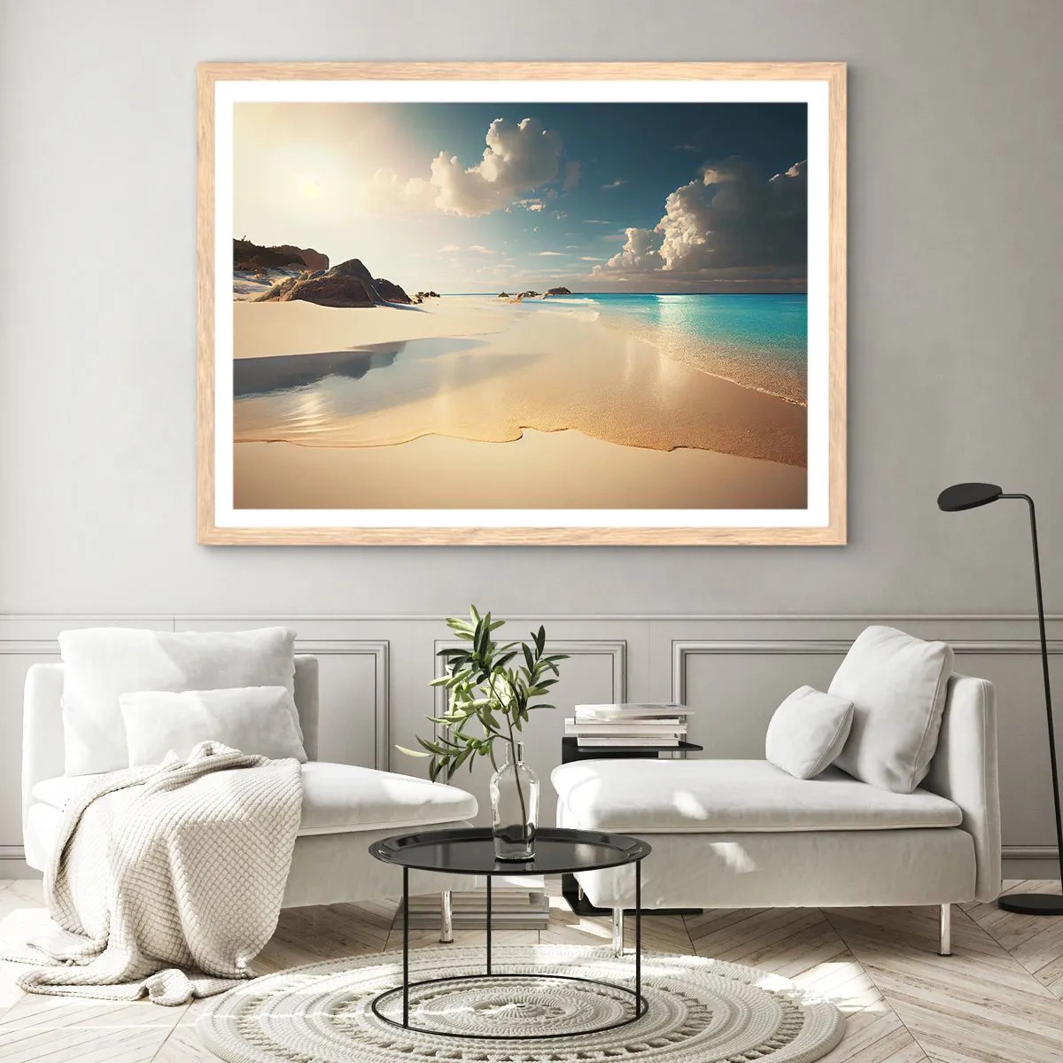 Plakat w ramie jasny dąb - Wymarzony dzień - 100x70 cm