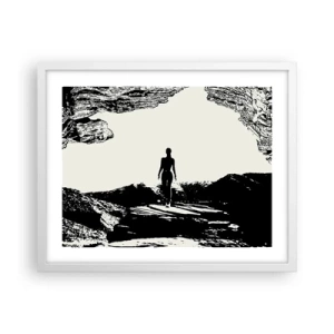 Plakat w białej ramie - Nowe spojrzenie - 50x40 cm