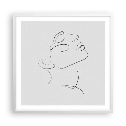 Plakat w białej ramie - Meandry marzenia - 60x60 cm