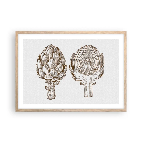 Plakat w ramie jasny dąb - Lekcja anatomii - 70x50 cm