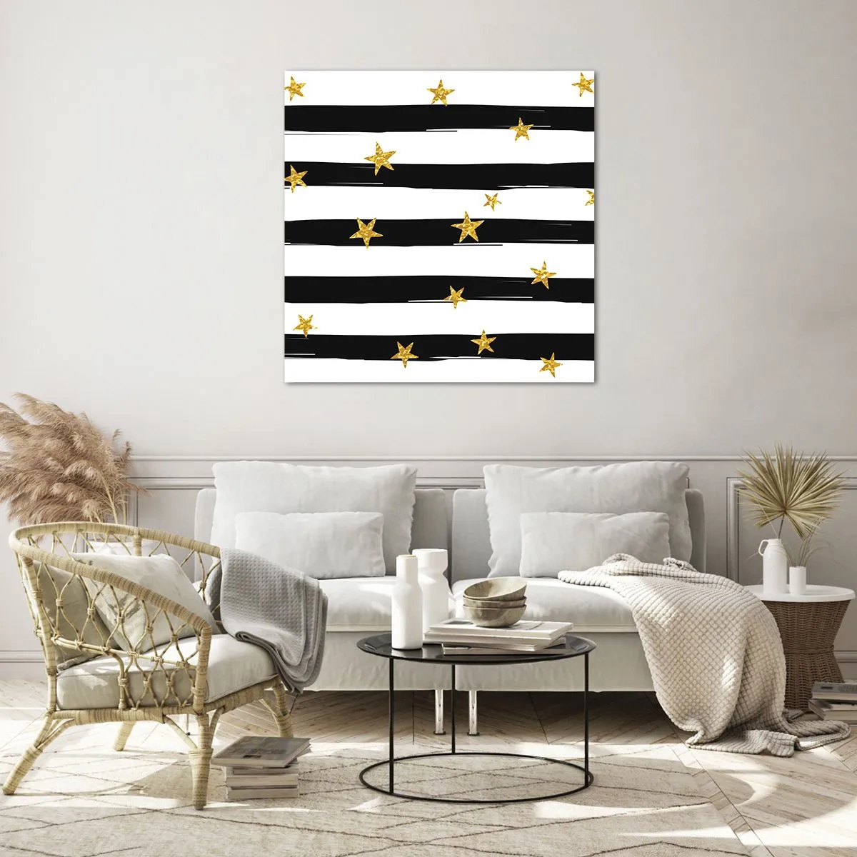 Obraz na szkle - Wszyscy urodziliśmy się pod szczęśliwą gwiazdą - 60x60 cm