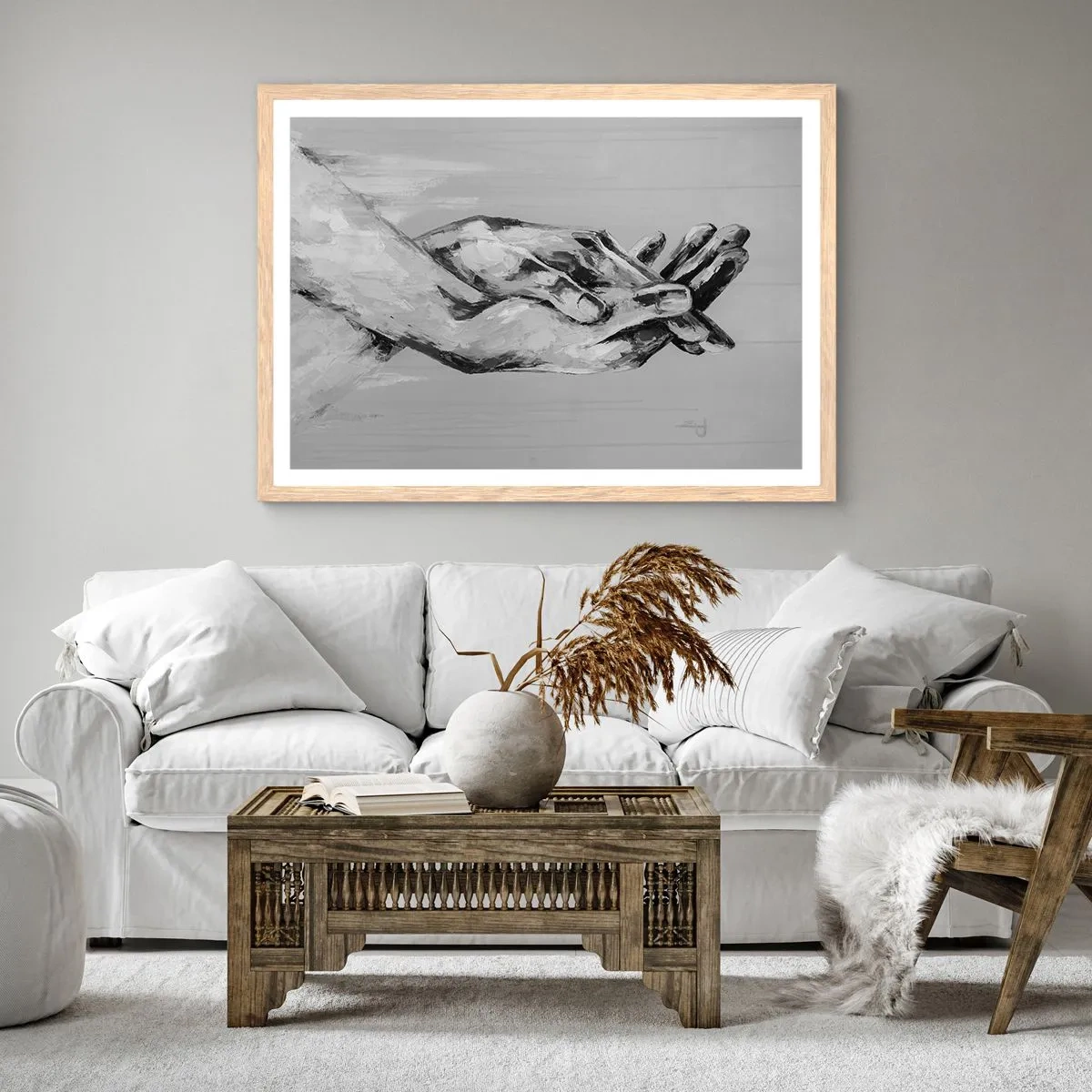 Plakat w ramie jasny dąb - Początek… - 100x70 cm