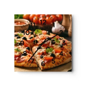 Zegar ścienny - Znów ci się upiekło - 40x40 cm