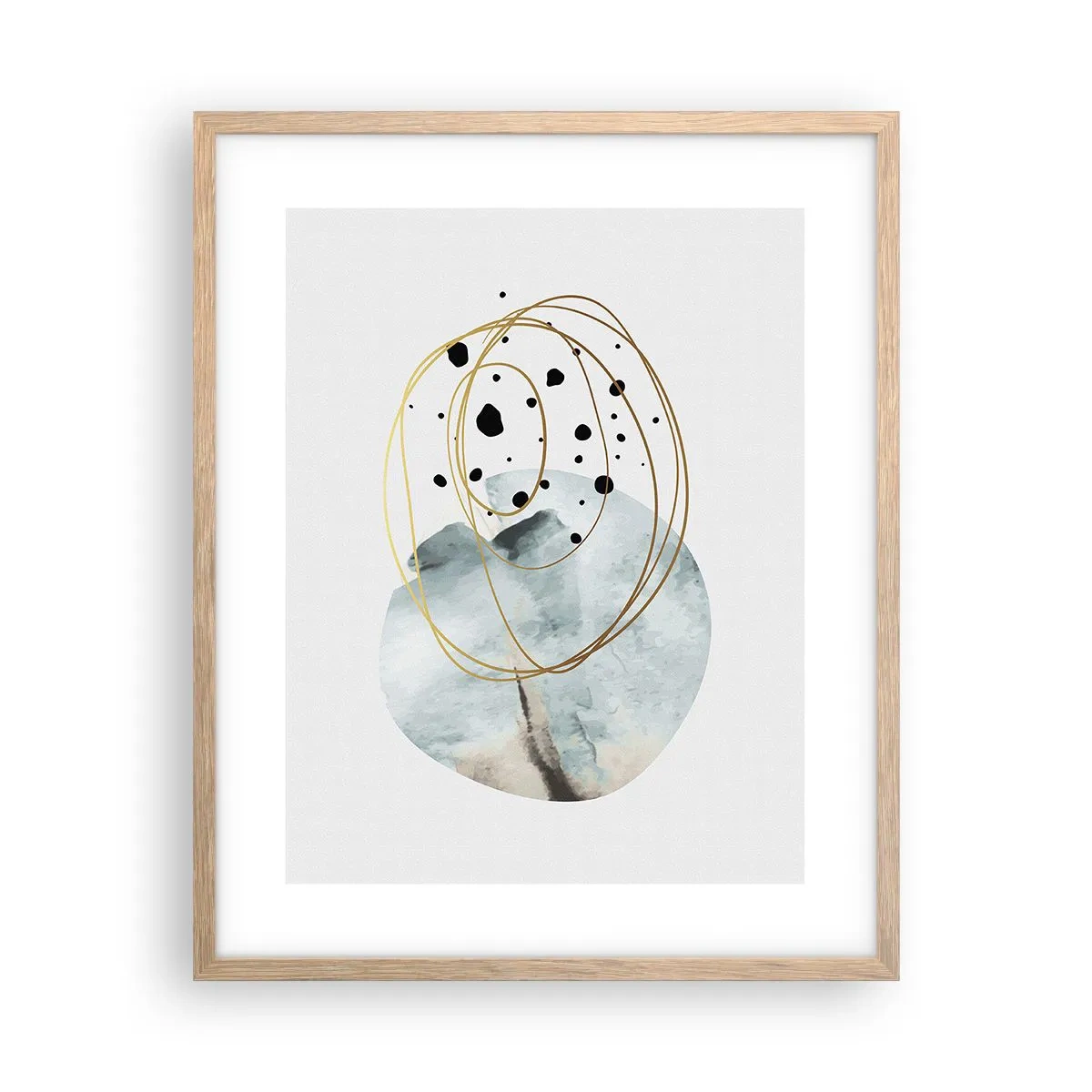 Plakat w ramie jasny dąb - W objęciach przestrzeni - 40x50 cm