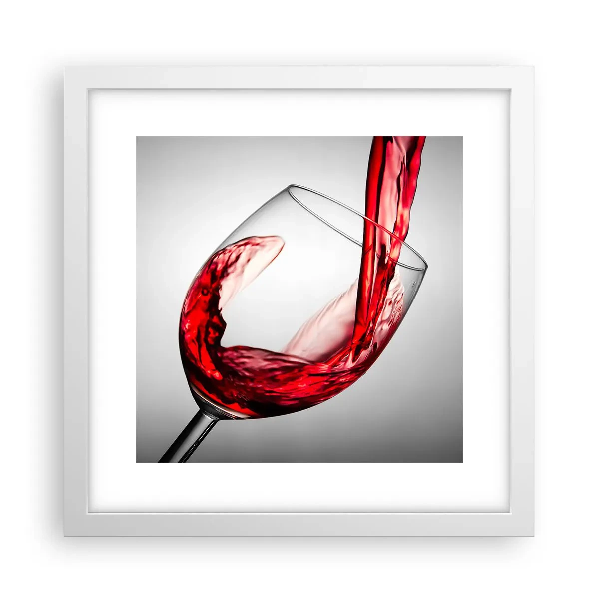 Plakat w białej ramie - Barwa - ruch - dźwięk - 30x30 cm