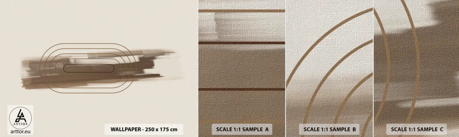 Fototapeta Próbka Premium Canvas - Powiew szarości - Abstrakcja, Sztuka, Sztuka Nowoczesna - 100x30 cm