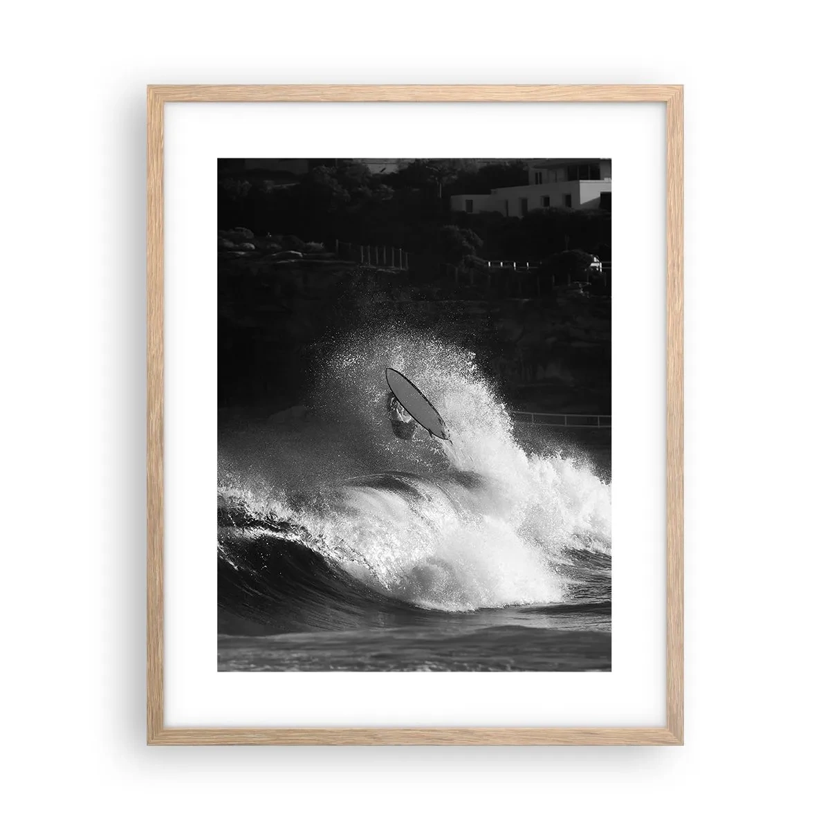 Plakat w ramie jasny dąb - Wyzwanie przyjęte! - 40x50 cm