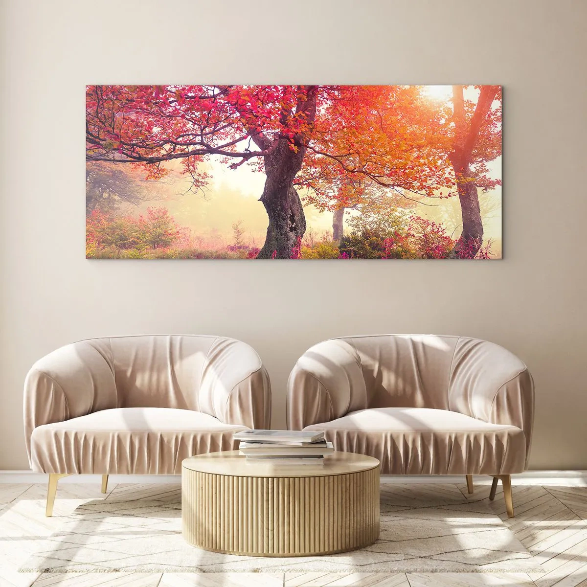 Obraz na szkle - Szał rozkwitu - 100x40 cm