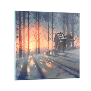 Obraz na szkle - Zagląda tu tylko słońce - 40x40 cm