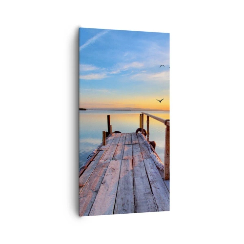 Obraz na płótnie - Iść przed siebie ku słońcu - 65x120 cm
