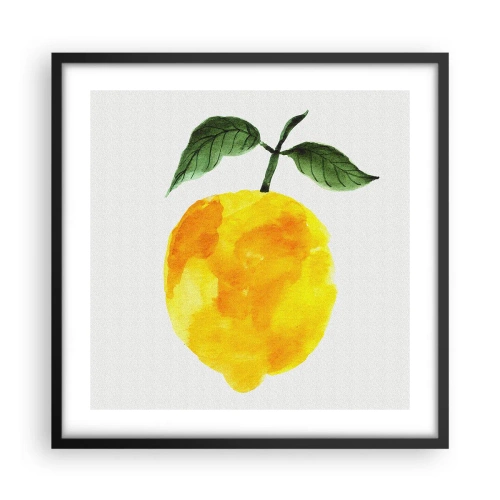 Plakat w czarnej ramie - Jak poznać smak słońca - 50x50 cm