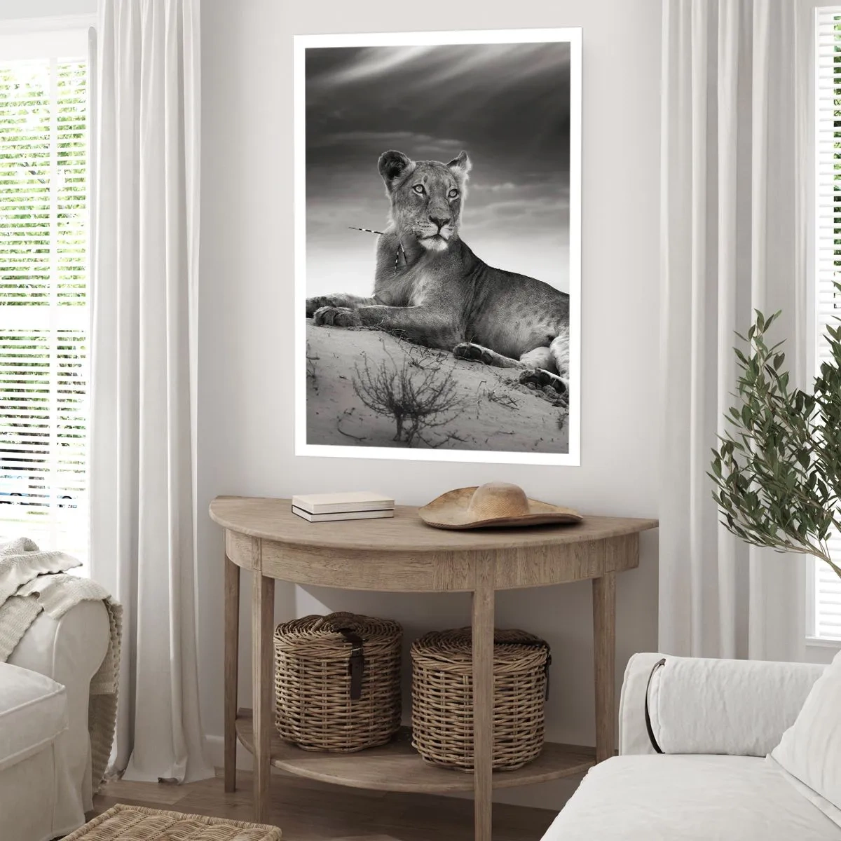 Plakat - Odpoczynek królowej pustyni - 61x91 cm