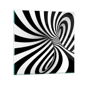 Obraz na szkle - Kompozycja: tańcząca przestrzeń - 60x60 cm