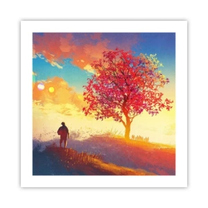 Plakat - Pielgrzym u celu - 50x50 cm