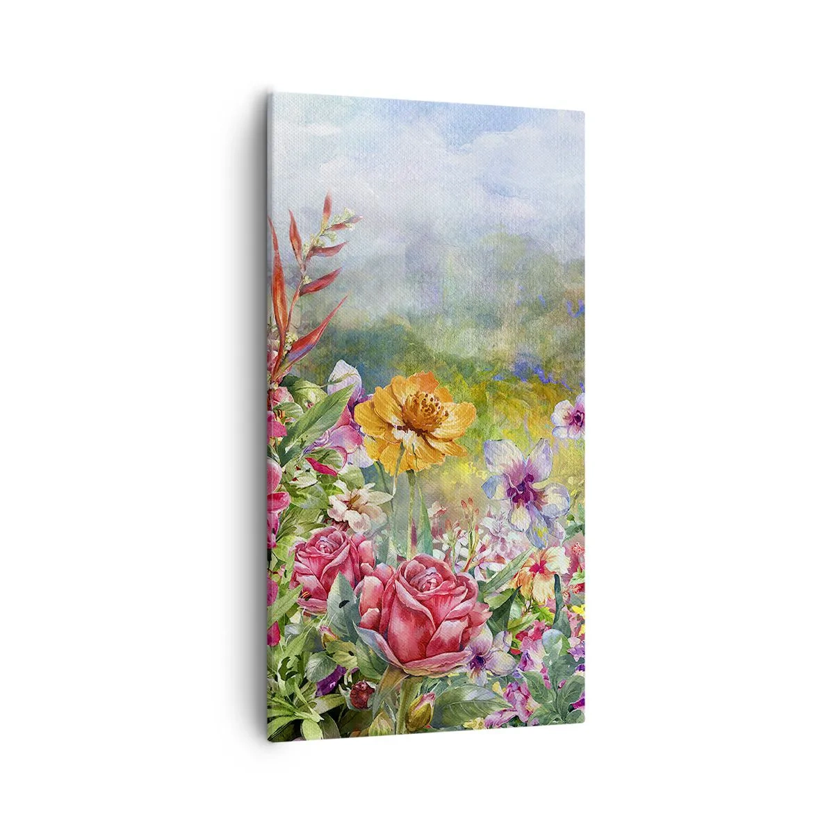 Obraz na płótnie - Ogród, który oszalał - 55x100 cm