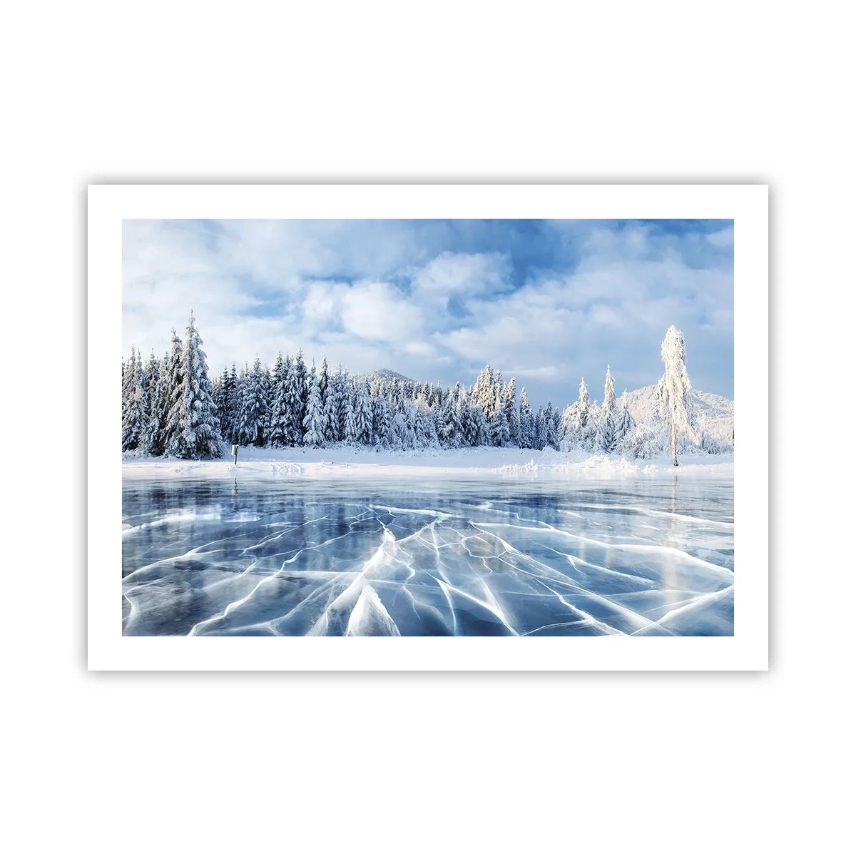 Plakat - Olśniewający i krystaliczny widok - 70x50 cm