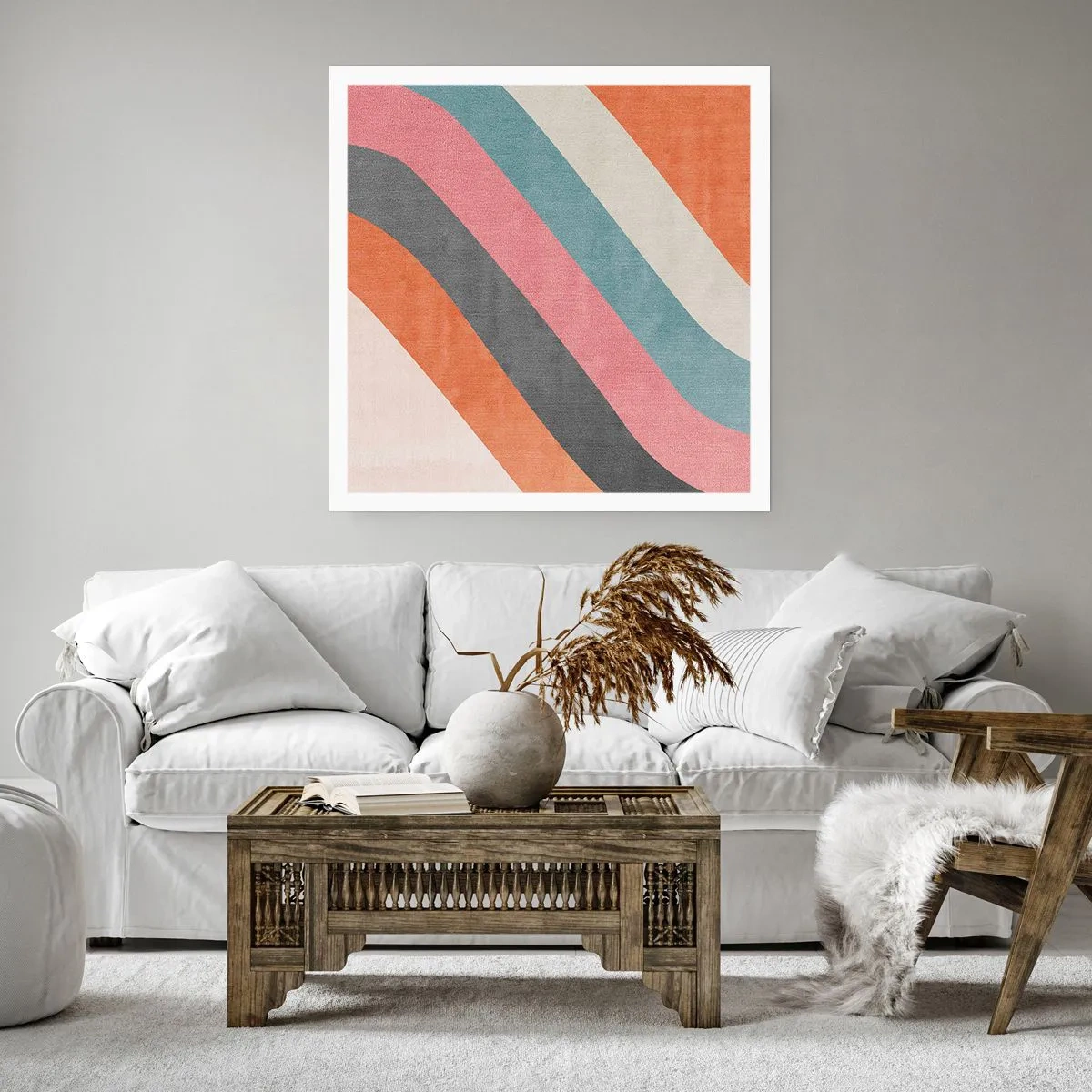 Plakat - Kompozycja diagonalna – ruch - 60x60 cm