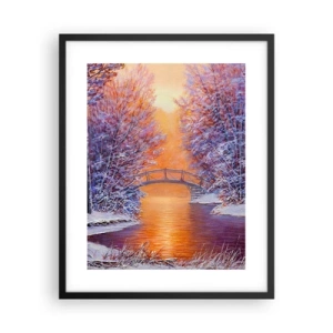 Plakat w czarnej ramie - Spotkajmy się tu - 40x50 cm