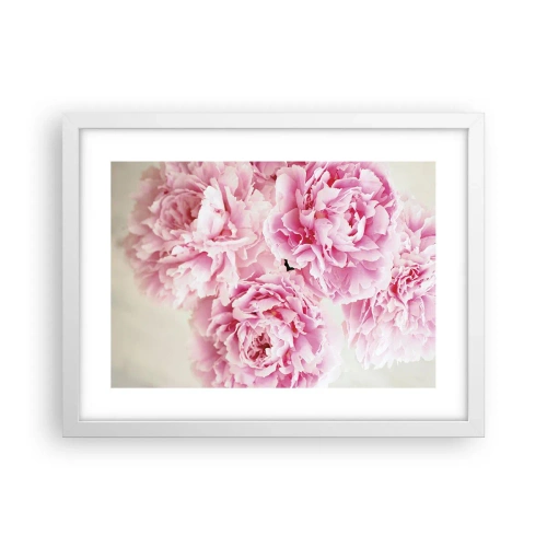 Plakat w białej ramie - W różowym przepychu - 40x30 cm